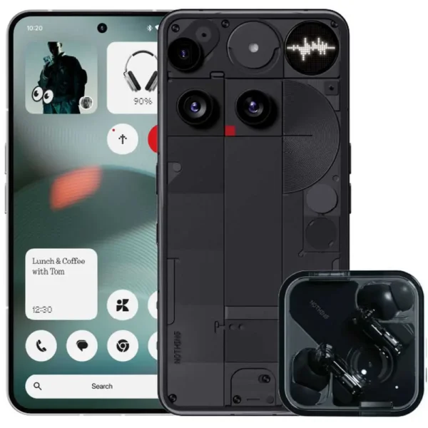 Nothing Phone (3) 16GB + 512GB, Black + Ear Earbuds
